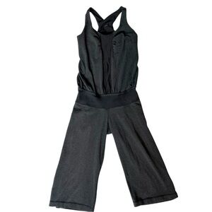 LULULEMON Vintage Charcoal Grey Romp Her Romper Jumper Jumpsuit Shorts Size 4